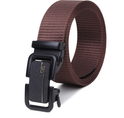 LOOPA Men Casual Brown Nylon Belt