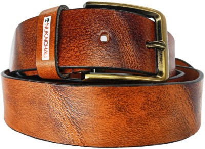 NUKAICHAU Boys Formal, Casual, Evening, Party Brown Genuine Leather Belt