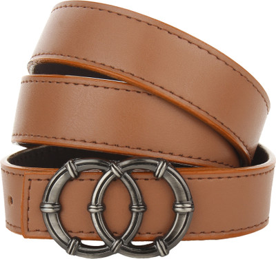 Dressberry Women Formal Tan Artificial Leather Belt