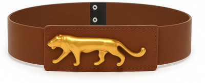 Niddleman Women Casual, Party Brown Fabric Belt