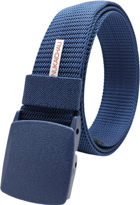 NUKAICHAU Men Casual, Evening, Party Blue Nylon Belt
