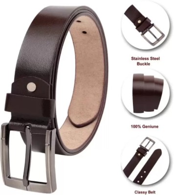 Niddleman Fashion India Men Brown Genuine Leather Belt