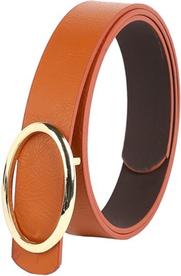 Crusset Women Casual Tan Artificial Leather Belt