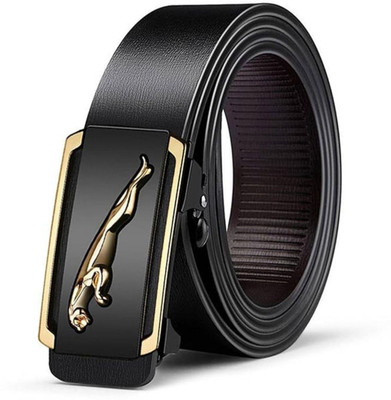 HOBOKEN Men Formal, Casual Black, Gold Synthetic Belt