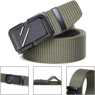 Flipcon Men Casual Brown Nylon Belt