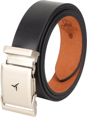 ZORO Men Evening, Casual, Formal, Party Black Genuine Leather Belt