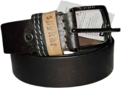 beelt Men Formal, Casual, Party, Evening Black Genuine Leather Belt