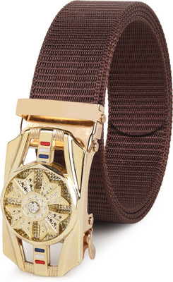 PROVOGUE Men Casual Brown Nylon Belt