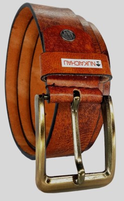 NUKAICHAU Boys Formal, Casual, Evening, Party Brown Genuine Leather Belt