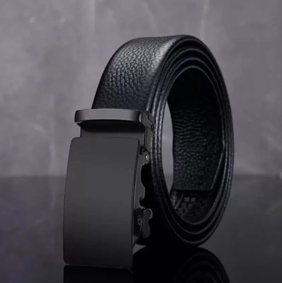 ShopGlobal Men Casual Black Artificial Leather Belt