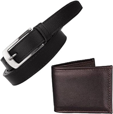 FASHION PLANET Boys Casual, Party, Formal, Evening Black Genuine Leather Belt