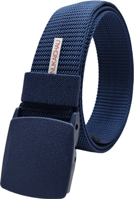 NUKAICHAU Men Casual, Evening, Party Blue Nylon Belt