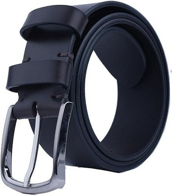 MUSOMODA Men Casual Black Genuine Leather Belt