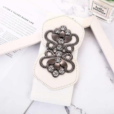 KILLFE Women Casual White Fabric Belt