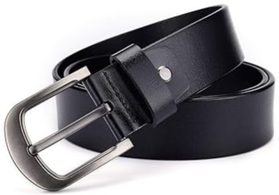 zeepzone Men & Women Casual, Evening, Formal Black Genuine Leather Belt