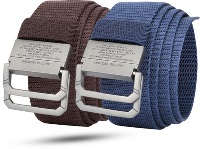 ZaF Men Casual, Evening, Formal Brown Nylon Belt