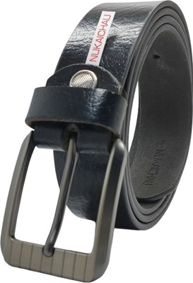 NUKAICHAU Boys & Girls Formal, Casual, Evening, Party Black Genuine Leather Belt
