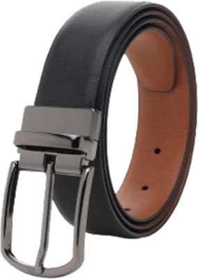 KAEZRI Men Formal, Casual, Party, Evening Brown, Black Genuine Leather Reversible Belt