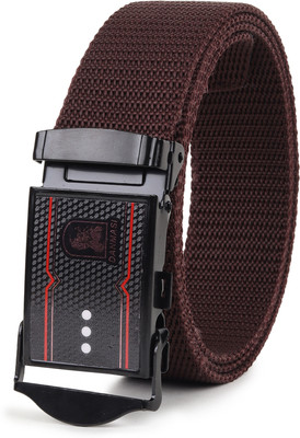 PROVOGUE Men Casual Brown Nylon Belt