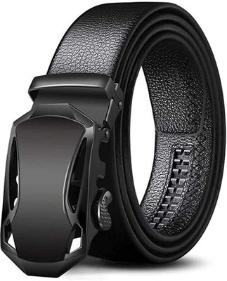 Unitythreads Men Party, Evening, Casual, Formal Black Genuine Leather Belt