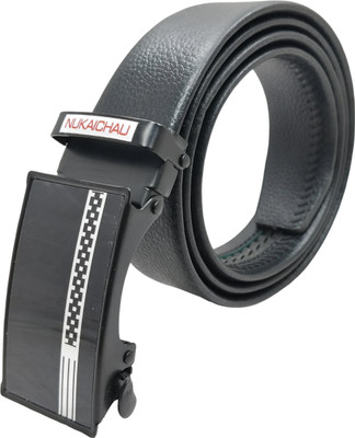 NUKAICHAU Boys Formal, Casual, Evening, Party Black Artificial Leather, Texas Leatherite Belt