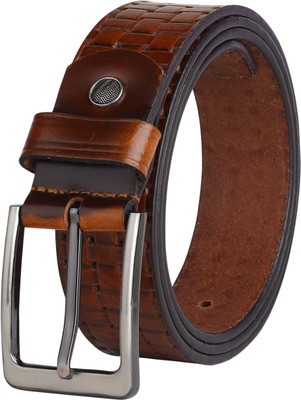 LOOPA Men Formal, Casual, Evening, Party Tan Genuine Leather Belt