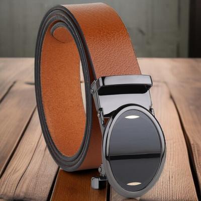 Roadster Men Formal Tan Genuine Leather Belt