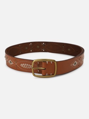 American Eagle Outfitters Women Casual Brown Genuine Leather Belt