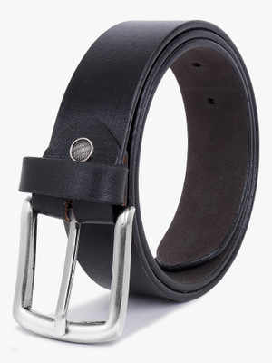 Roadster Men Formal Black Genuine Leather Belt