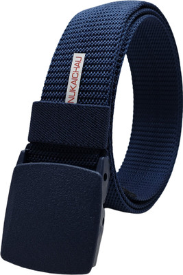 NUKAICHAU Men Casual, Evening, Party Blue Nylon Belt