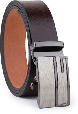 LOOPA Men Formal, Casual, Evening, Party Brown Genuine Leather Belt