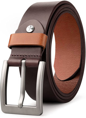 KILLER Men Formal, Casual, Party Brown Genuine Leather Belt