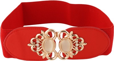DAKH Women Casual Red Artificial Leather Belt
