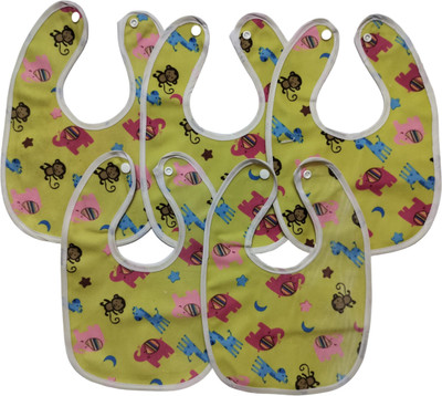 Cutiez Waterproof Bibs for Baby/Apron Set of 5(Yellow)