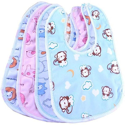 SHREE BALA JI ENTERPRISES Waterproof Baby Apron with Bib (Set of 6)(Multicolor)