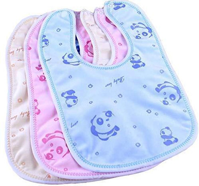 K3NTERPRISES 3pcs/Fastdry-Premium Super Soft Cotton Daily Use bibs(Multicolor-Pack of 3)