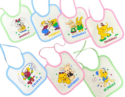 jamex New 7 day bib pack based on the theme of weekdays(Multicolor)