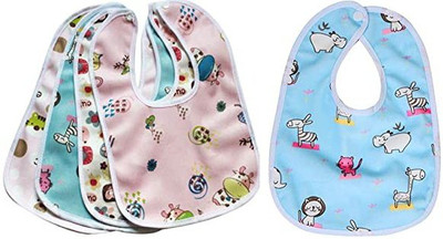 SONVI Layered Waterproof Button Bibs (MULTI_BIBS_PACK_5)(Multicolor)