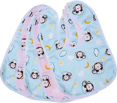 house of common Baby Button Bibs Apron for Waterproof3467(COLORFUL)