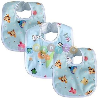 Little Bloom New Born Water Resistant-Premium Super Soft Cotton Daily Use bibs(Light Blue)