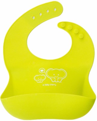 A Baby Cherry bib01(Yellow - Elephant)