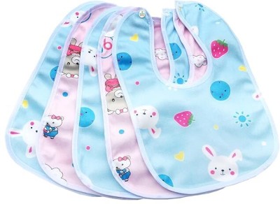 Vadhavan Double Layered Waterproof Bibs Pack Of 5(BLUE,PINK)