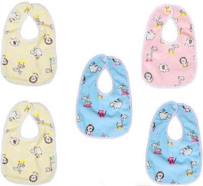 Chinmay Kids ® Bib for Infants Daily Use Super Soft Cotton Fast-Dry Printed Bibs(Multicolor)