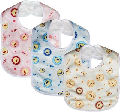 My New Born Fast Dry Baby Bibs - Pack of 3 (Multi-coloured) | Waterproof Bibs(Multicolor)