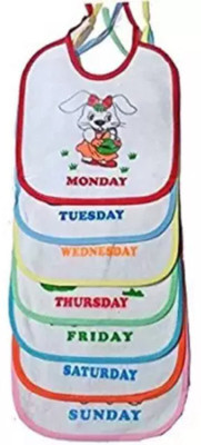 jamex 7 day bib pack based on the theme of weekdays (White)(White)