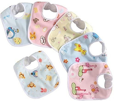 house of common Baby Button Bibs Apron for Waterproof3230(Multicolor)