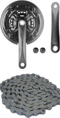 CYCLOWN PREMIUM 3 SPEED CHAIN WHEEL SET WITH 116 LINK GEAR CYCLE CHAIN. Bicycle Brake Disk