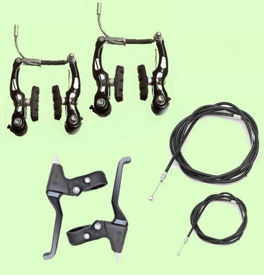 IndiaLot BICYCLE POWER V BREAK+LEVER+WIRE SET 0009 Bicycle Brake Disk