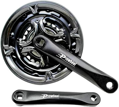 HOUSE OF COMMON PROWHEEL Crankset 43 24-34-42T Alloy Crank 7/8/9 Speed Universal Square Hole Bicycle Brake Disk
