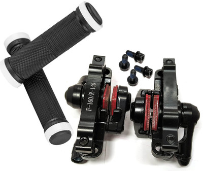 NSV Bicycle Combo of Cycle Disc Brake caliper + cycle handle Rubber Grip Bicycle Brake Disk